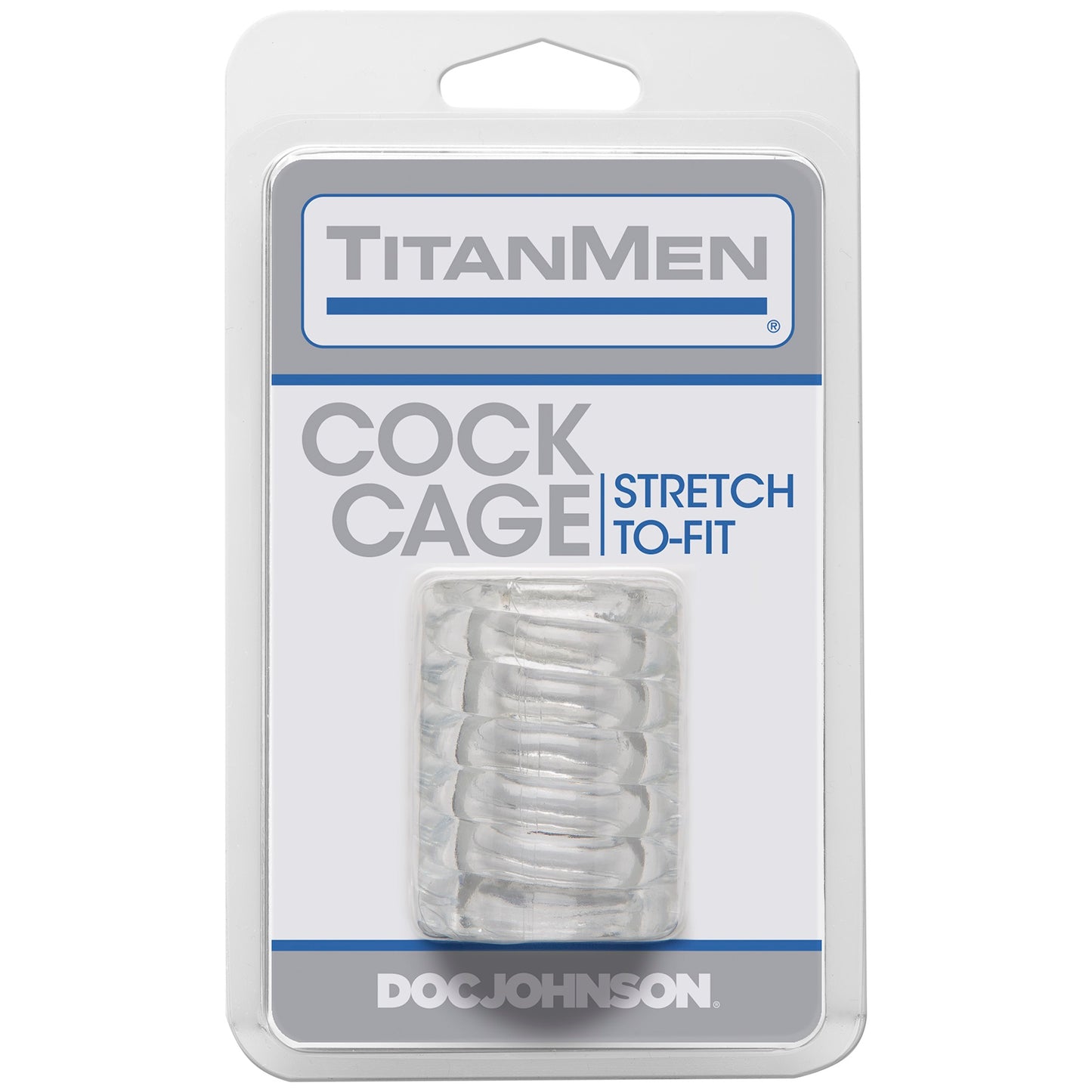Titanmen Cock Cage - Clear | 782421889715 | Available at EroticWarehouse.com