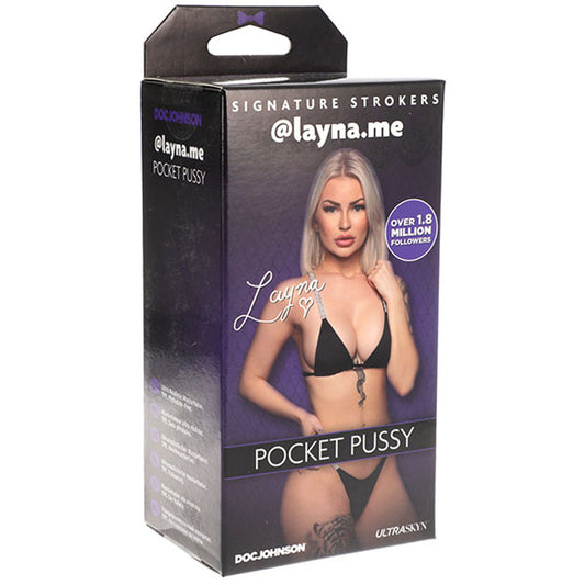 Signature Strokers - Girls of Social Media - layna.me - Ultraskyn Pocket Pussy | 782421077617 | Available at EroticWarehouse.com