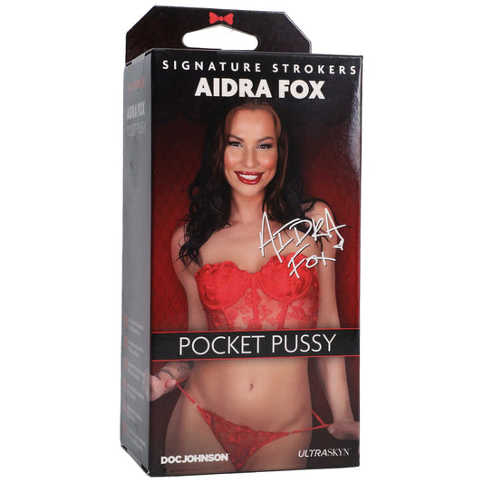 Signature Strokers - Aidra Fox - Ultraskyn Pocket Pussy - Caramel | 782421086060 | Available at EroticWarehouse.com