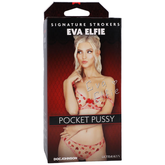 Signature Strokers - Eva Elfie - Ultraskyn Pocket Pussy - Vanilla | 782421086138 | Available at EroticWarehouse.com