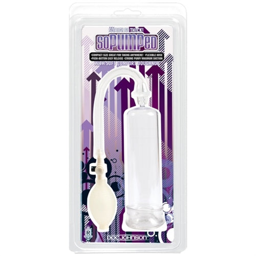 So Pumped Penis Pump Without Sleeve - Clear | 782421000561 | Available at EroticWarehouse.com