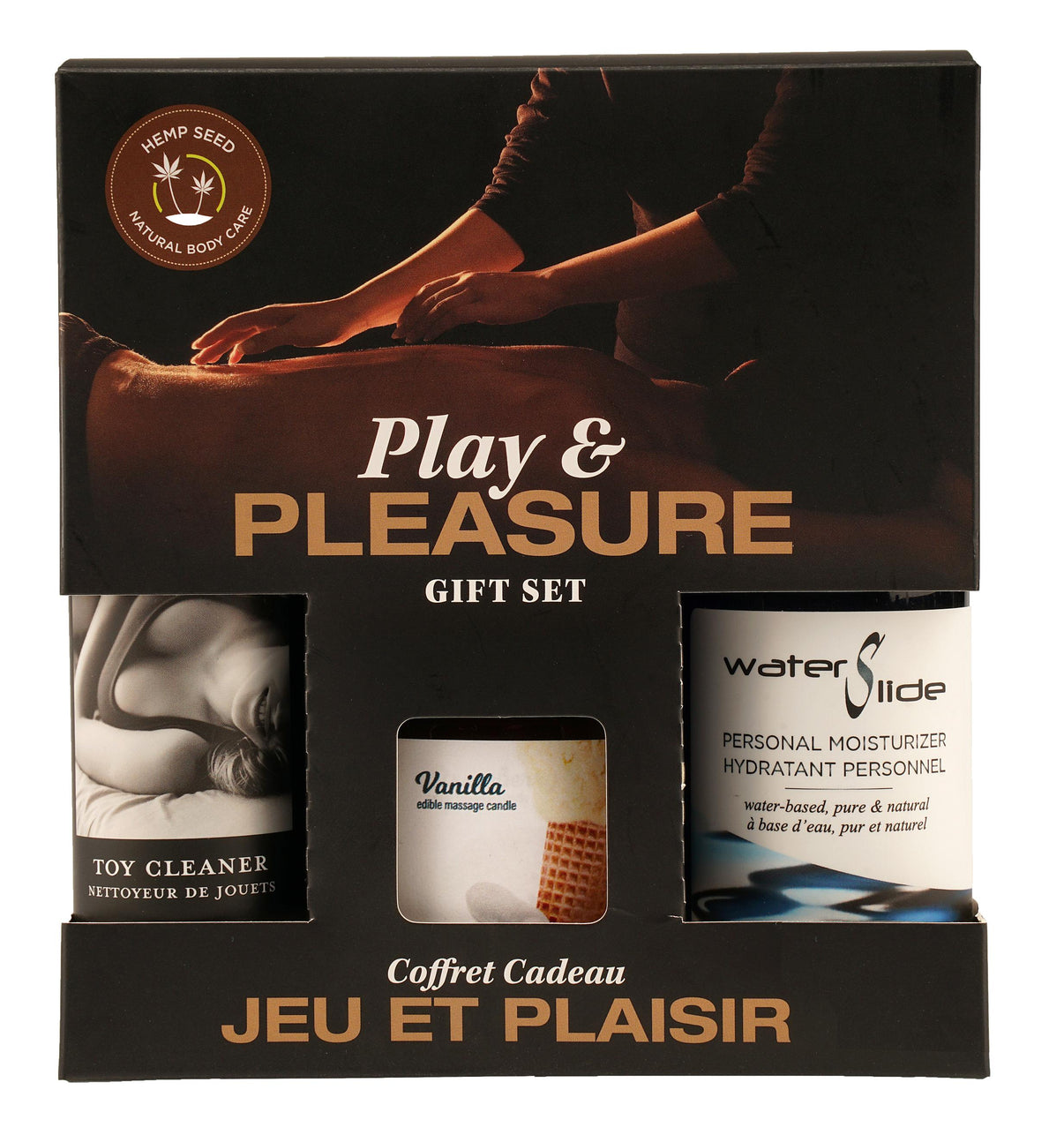 Hemp Seed by Night Play and Pleasure Gift Set - Vanilla | 810040293467 | Available at EroticWarehouse.com