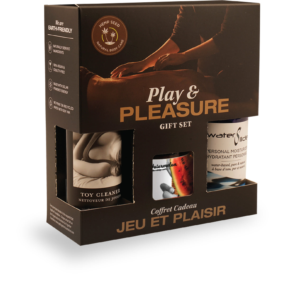Hemp Seed by Night Play and Pleasure Gift Set - Pleasure Gift Set - Watermelon | 810040294297 | Available at EroticWarehouse.com