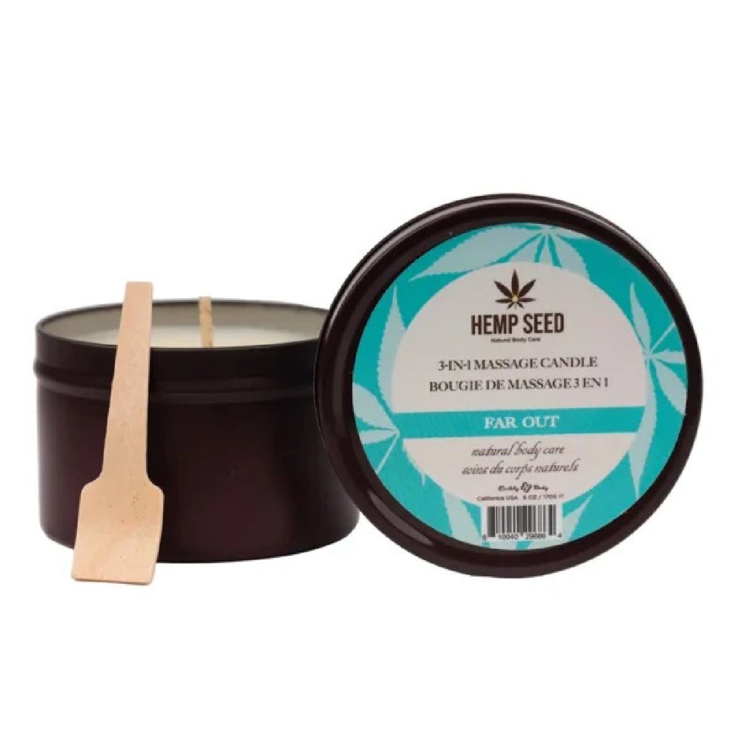 Hemp Seed 3-in-1 Massage Candle - Far Out 6 Oz | 810040296864 | Available at EroticWarehouse.com