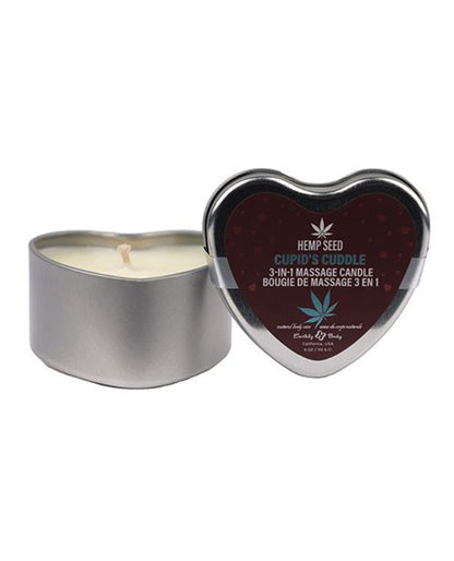 Hemp Seed 3-in-1 Valentines Day Candle - Cupid's Cuddle 4 Oz | 810040296284 | Available at EroticWarehouse.com