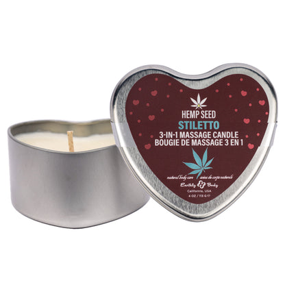 Hemp Seed 3 in 1 Massage Candle Stiletto 4.07oz | 810040297212 | Available at EroticWarehouse.com
