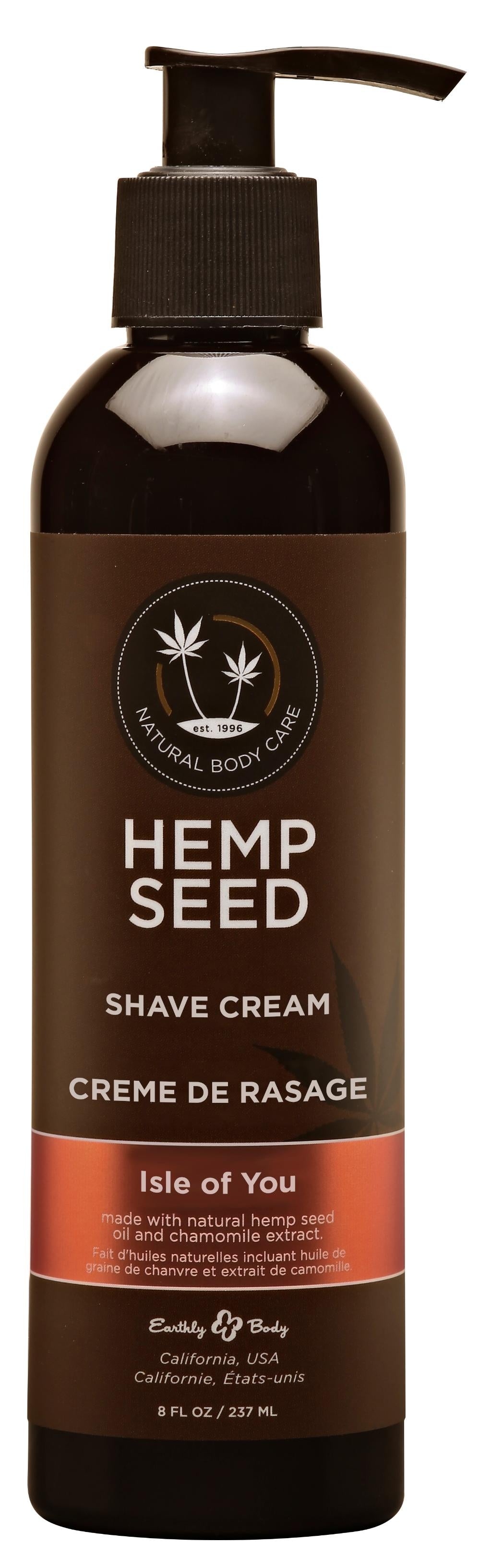 Hemp Seed Shave Cream - Isle of You 8oz | 814487021553 | Available at EroticWarehouse.com