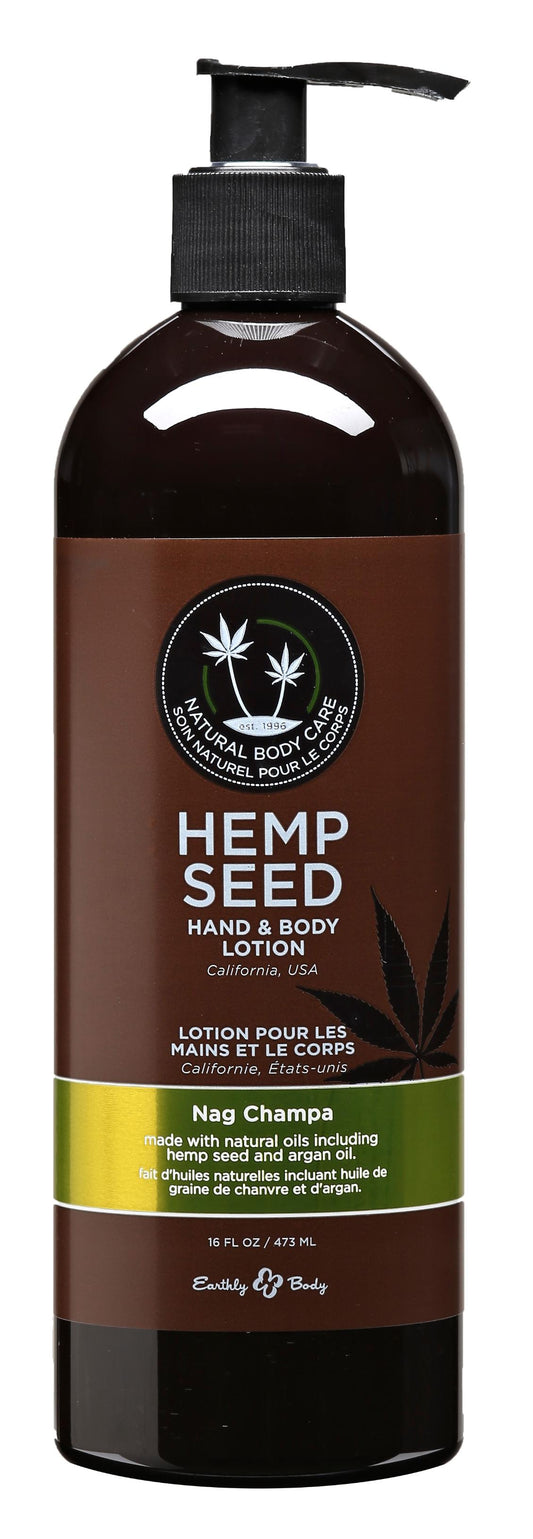 Hemp Seed Hand and Body Lotion - 16 Fl. Oz. - Nag Champa | 898788000332 | Available at EroticWarehouse.com