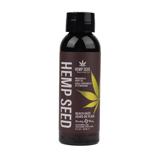 Hemp Seed Massage and Body Oil - Beach Daze 2 Fl. Oz/ 60ml | 810040290541 | Available at EroticWarehouse.com
