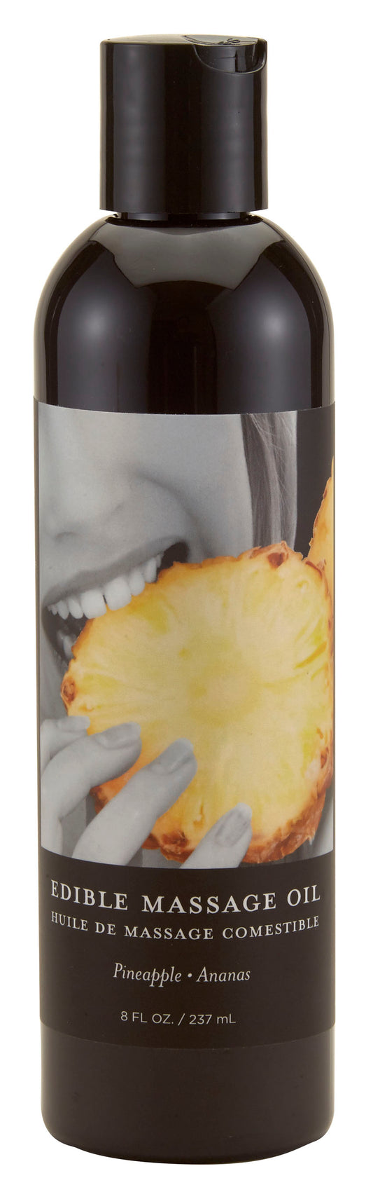 Edible Massage Oil - Pineapple - 8 Fl. Oz. | 814487024608 | Available at EroticWarehouse.com
