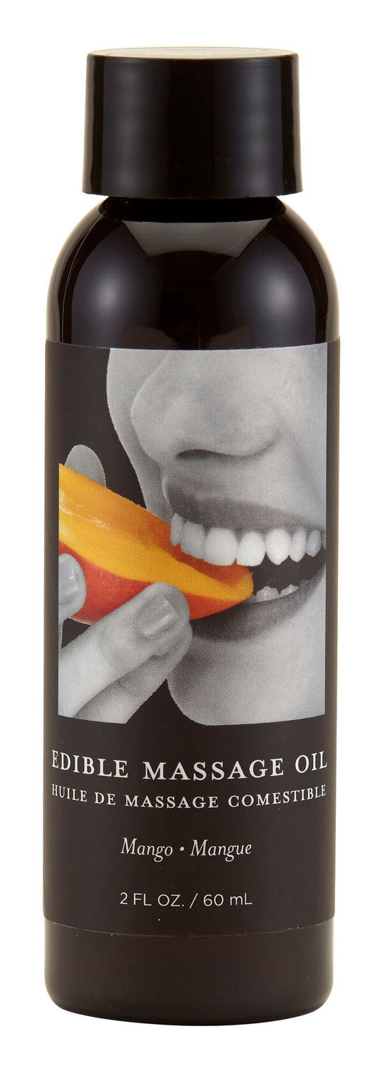 Edible Massage Oil - Mango - 2 Fl. Oz. | 814487024691 | Available at EroticWarehouse.com