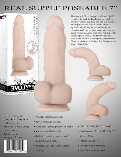 Real Supple Poseable 7 Inch | 844477015859 | Available at EroticWarehouse.com