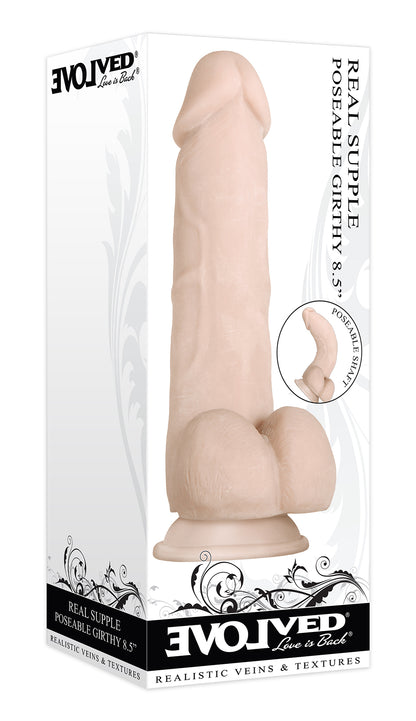 Real Supple Poseable Girthy 8.5 Inch | 844477016221 | Available at EroticWarehouse.com