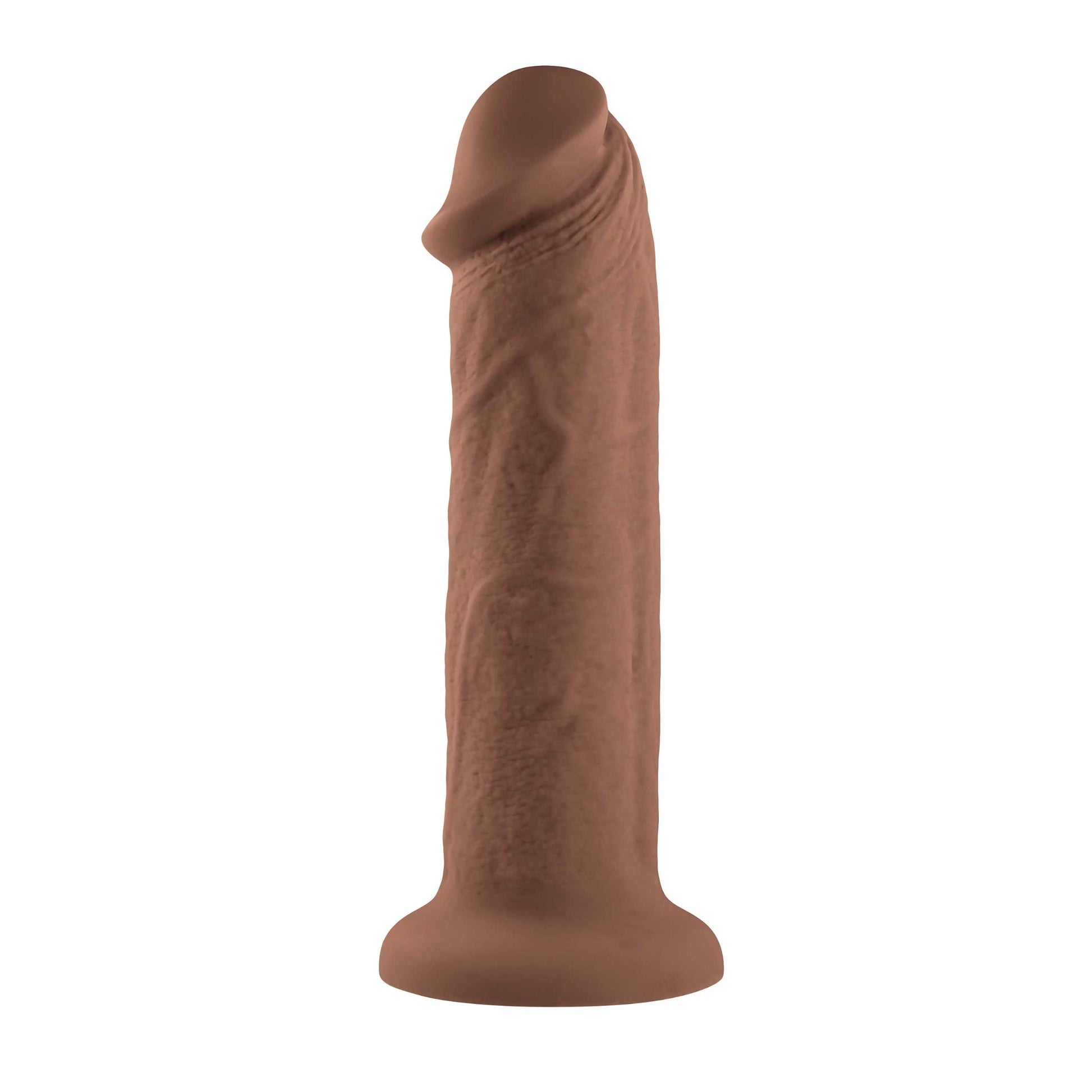7 Inch Girthy Vibrating Dong - Dark | 844477022741 | Available at EroticWarehouse.com
