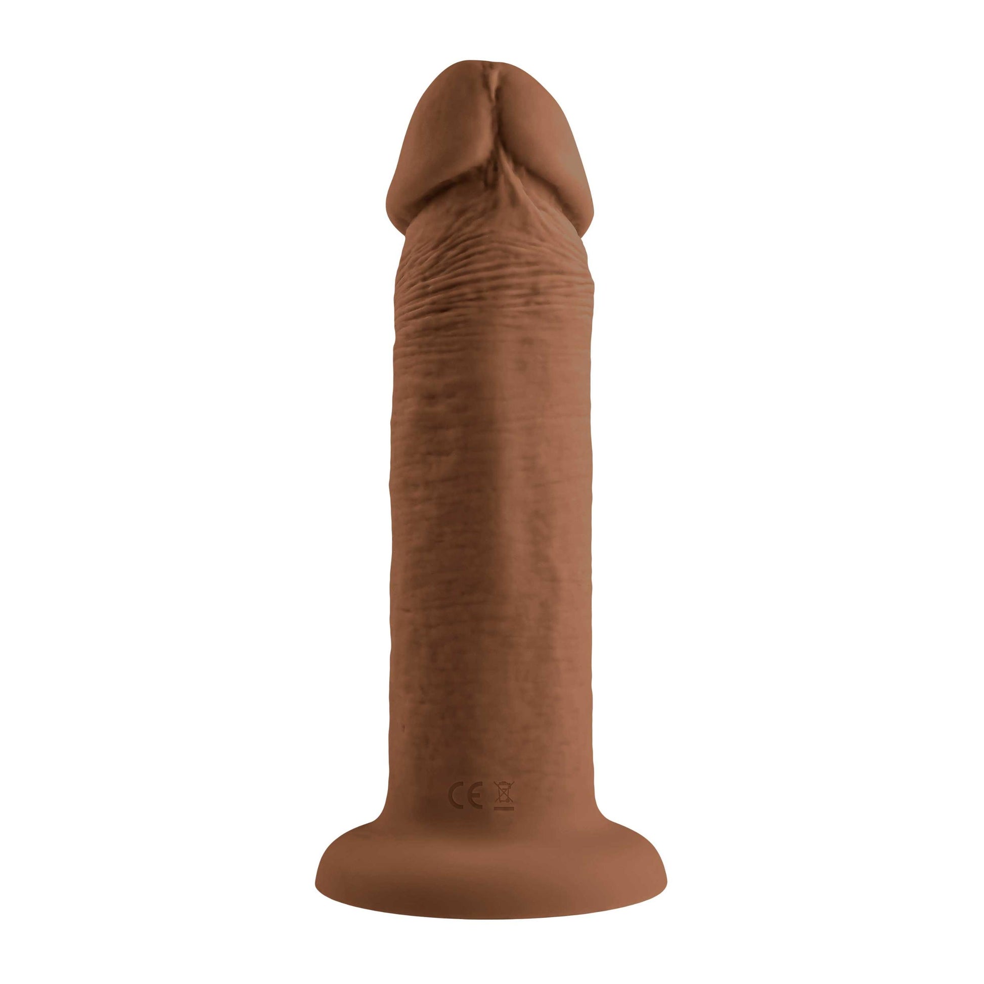 6 Inch Girthy Vibrating Dong - Dark | 844477022765 | Available at EroticWarehouse.com