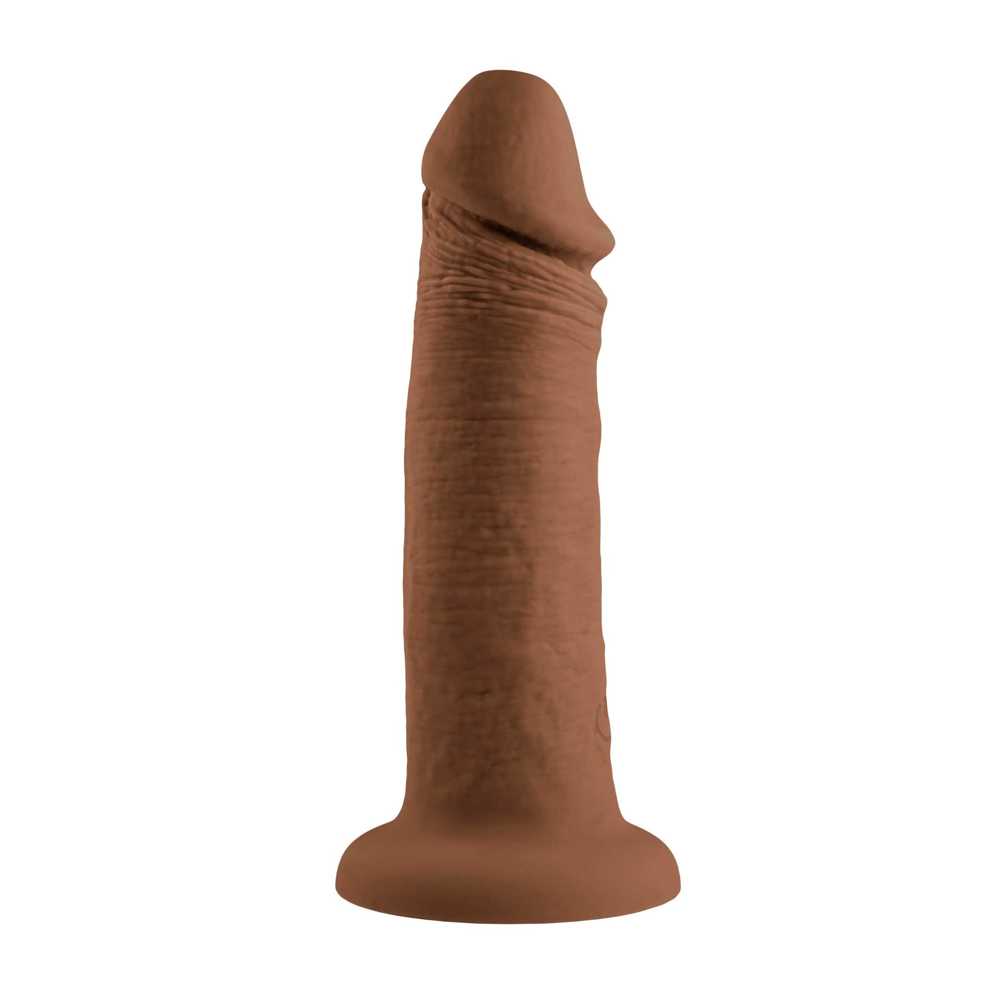 6 Inch Girthy Vibrating Dong - Dark | 844477022765 | Available at EroticWarehouse.com