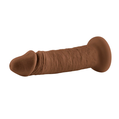6 Inch Girthy Vibrating Dong - Dark | 844477022765 | Available at EroticWarehouse.com