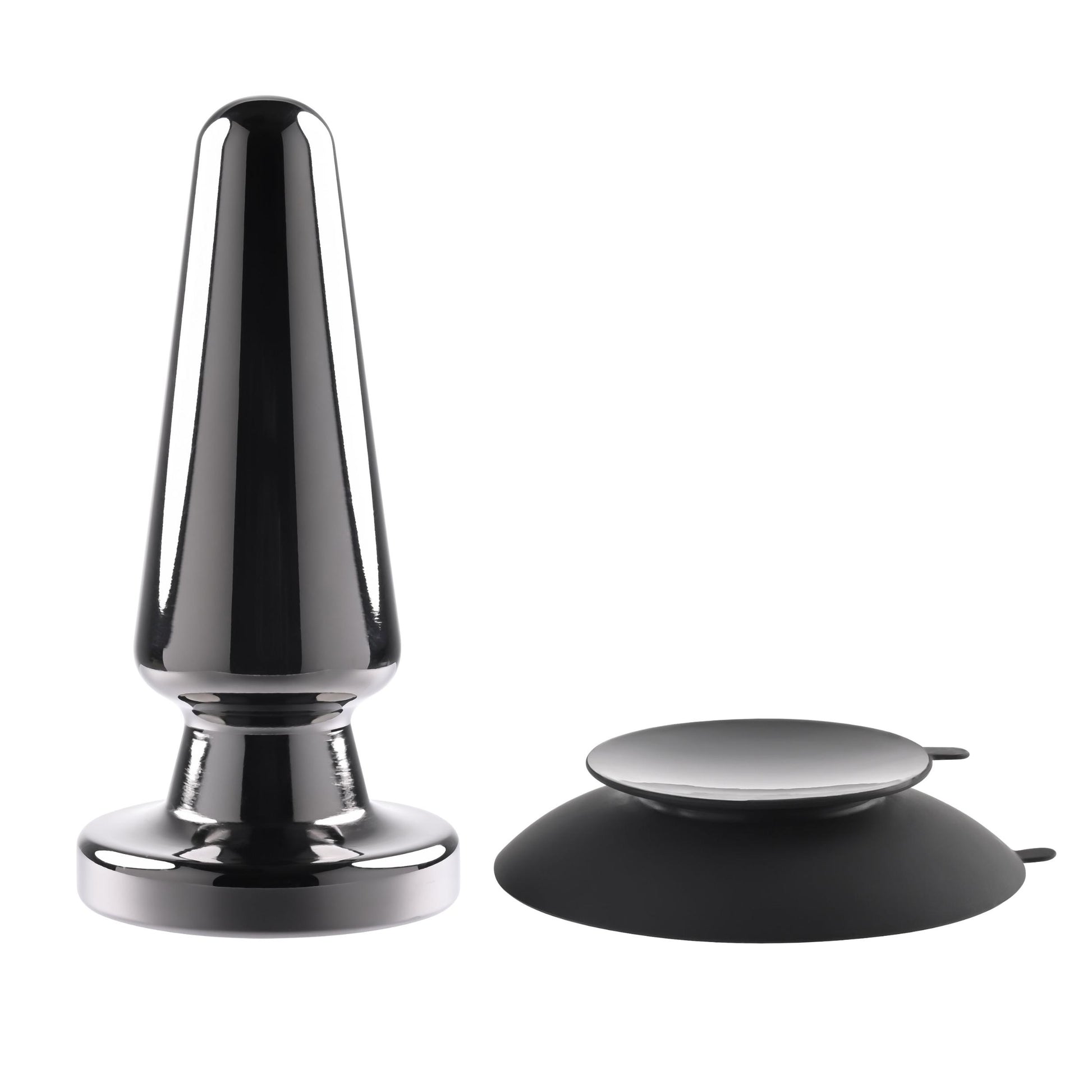Advanced Metal Plug - Black Chrome | 844477021089 | Available at EroticWarehouse.com