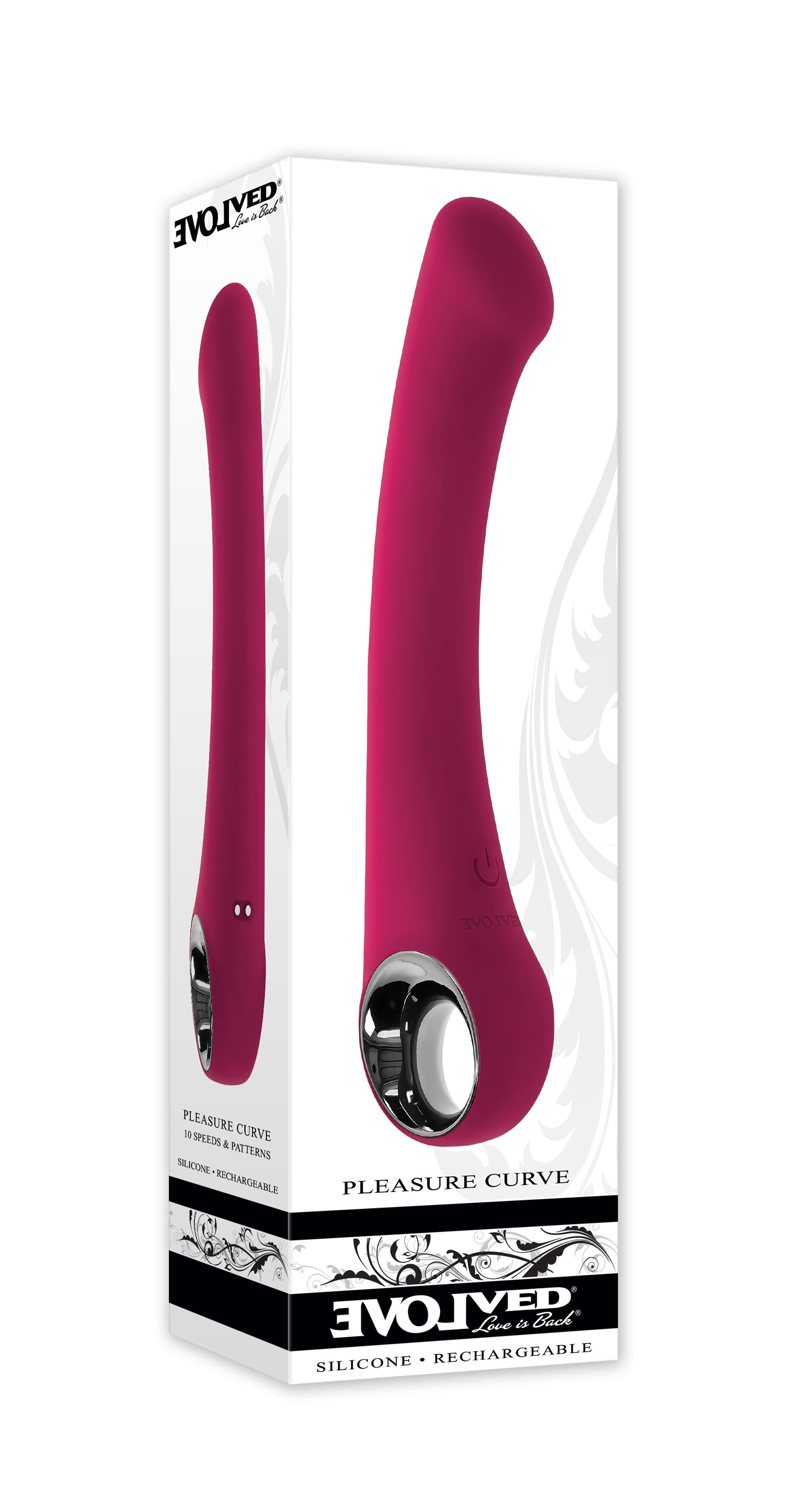 Pleasure Curve Burgundy | 844477024905 | Available at EroticWarehouse.com