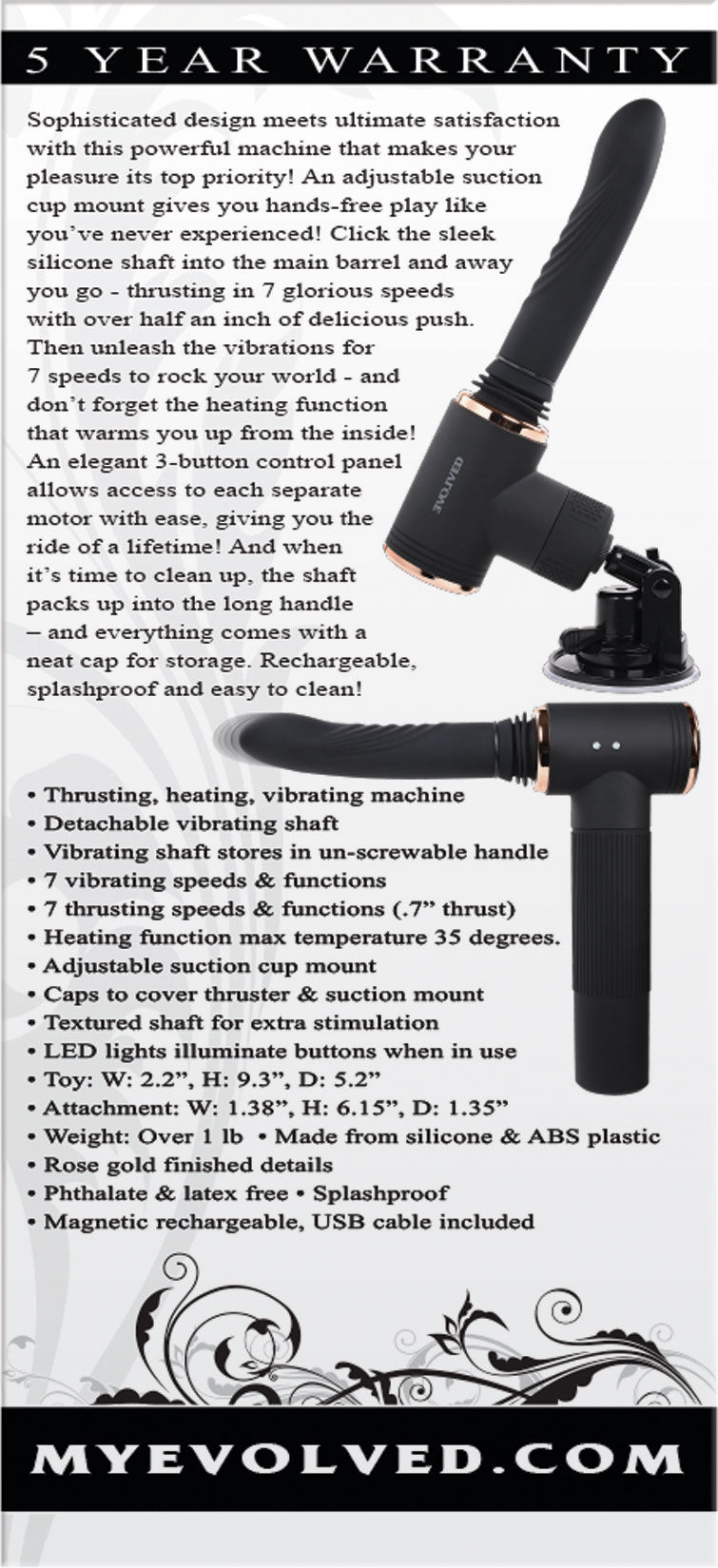 Too Hot to Handle - Black | 844477019390 | Available at EroticWarehouse.com