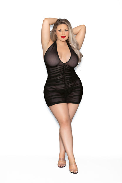 Queen Chemise - Queen Size - Black | 763036329469 | Available at EroticWarehouse.com