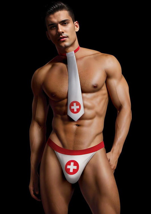 Envy 2 Pc Nurse Kit - Large/xlarge - White/red | 848416015177 | Available at EroticWarehouse.com