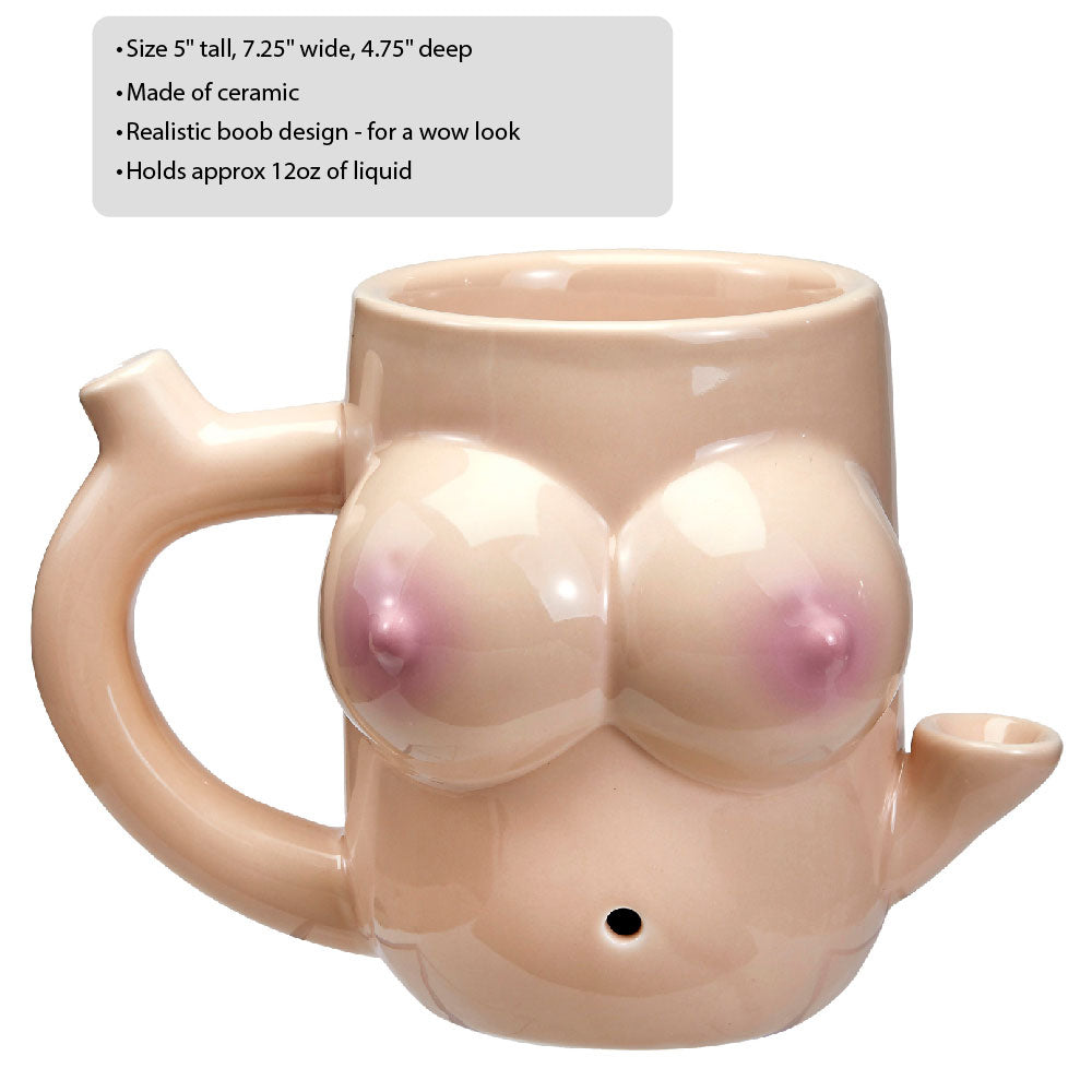 Boob Mug - Novelty Pipe | 638054824404 | Available at EroticWarehouse.com