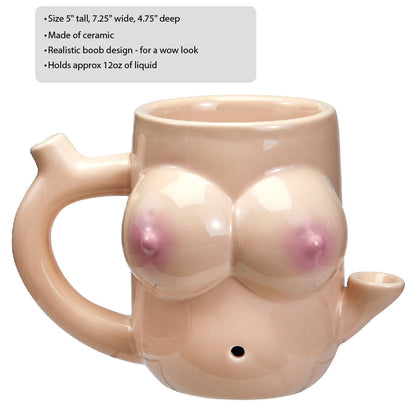 Boob Mug - Novelty Pipe | 638054824404 | Available at EroticWarehouse.com