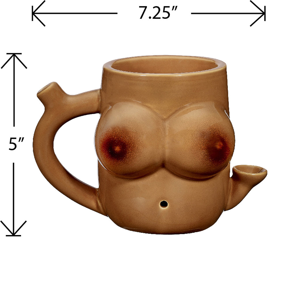 Boob Pipe Mug - People of Color | 638054825548 | Available at EroticWarehouse.com
