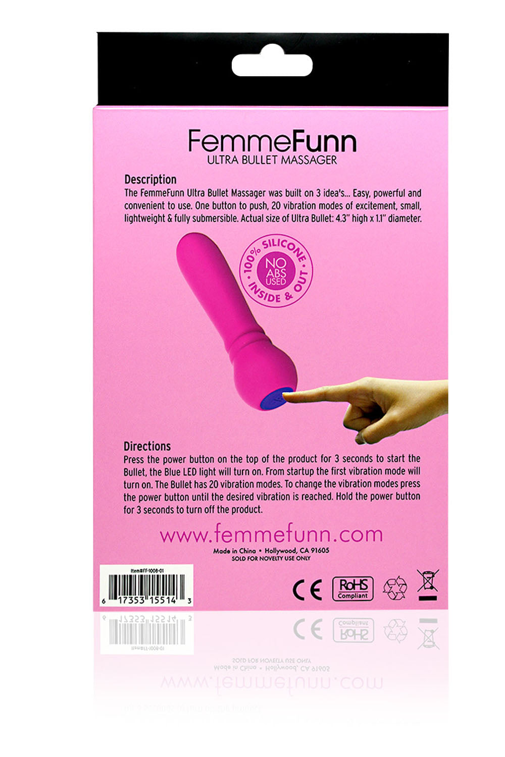 Ultra Bullet - Pink | 617353155143 | Available at EroticWarehouse.com