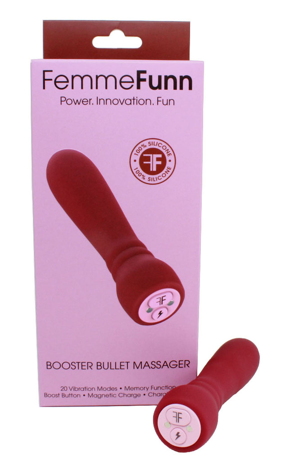 Booster Bullet - Maroon | 663546901714 | Available at EroticWarehouse.com