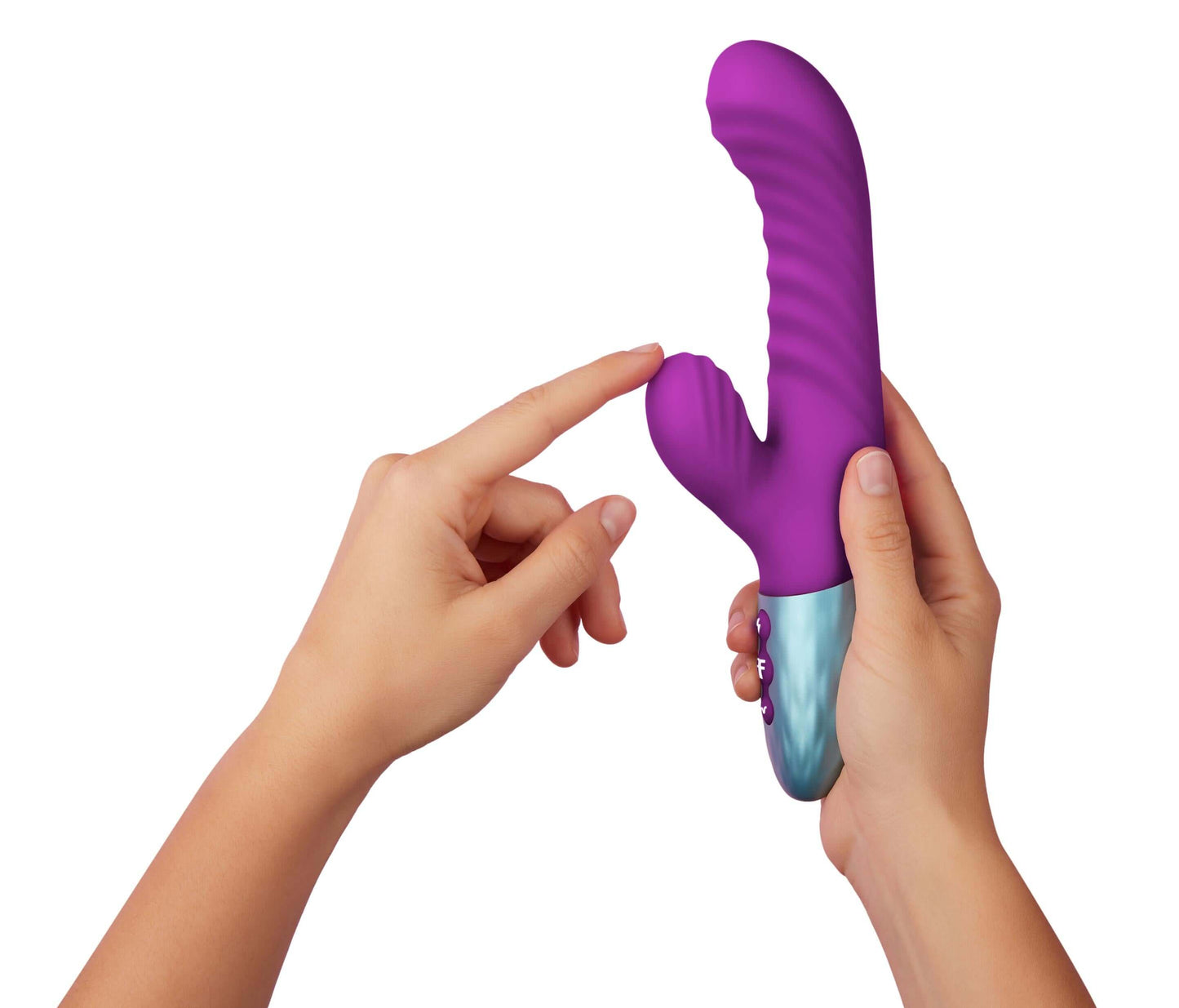 Delola Liquid Silicone Rabbit - Purple | 663546902919 | Available at EroticWarehouse.com