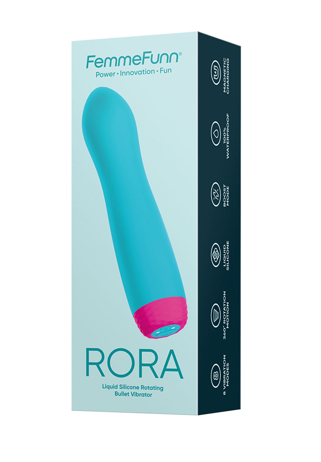 Rora - Rotating Bullet - Turquoise | 663546904104 | Available at EroticWarehouse.com
