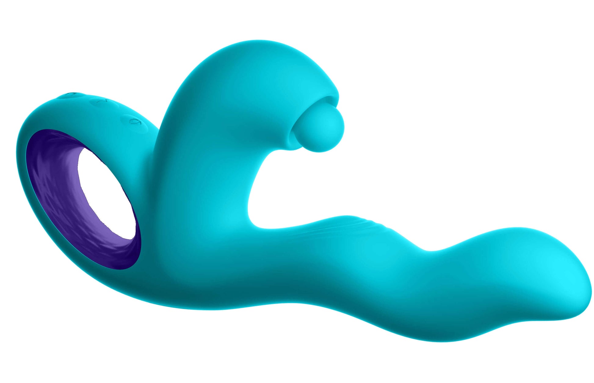 Klio Triple Action Thumping Rabbit Vibrator - Turquoise | 663546906344 | Available at EroticWarehouse.com