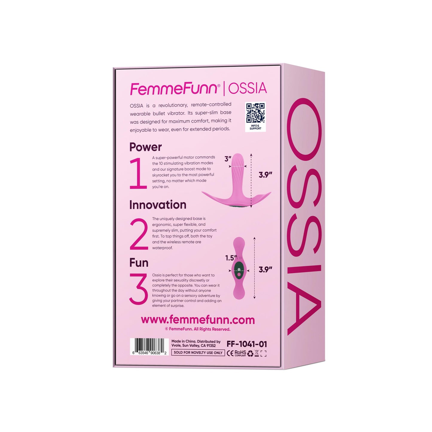 Ossia - Pink | 810119281456 | Available at EroticWarehouse.com