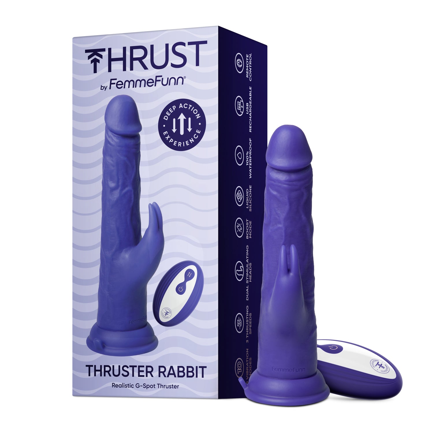 Thruster Rabbit - Purple | 810119281579 | Available at EroticWarehouse.com