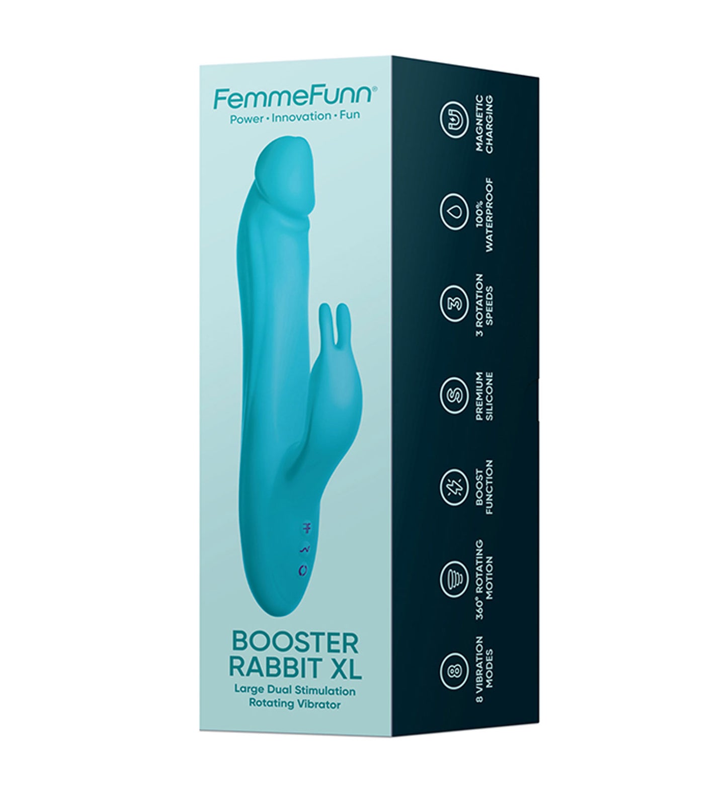 Booster Rabbit XL - Turquoise | 810119282798 | Available at EroticWarehouse.com