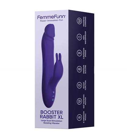 Booster Rabbit XL - Dark Purple | 810119282781 | Available at EroticWarehouse.com