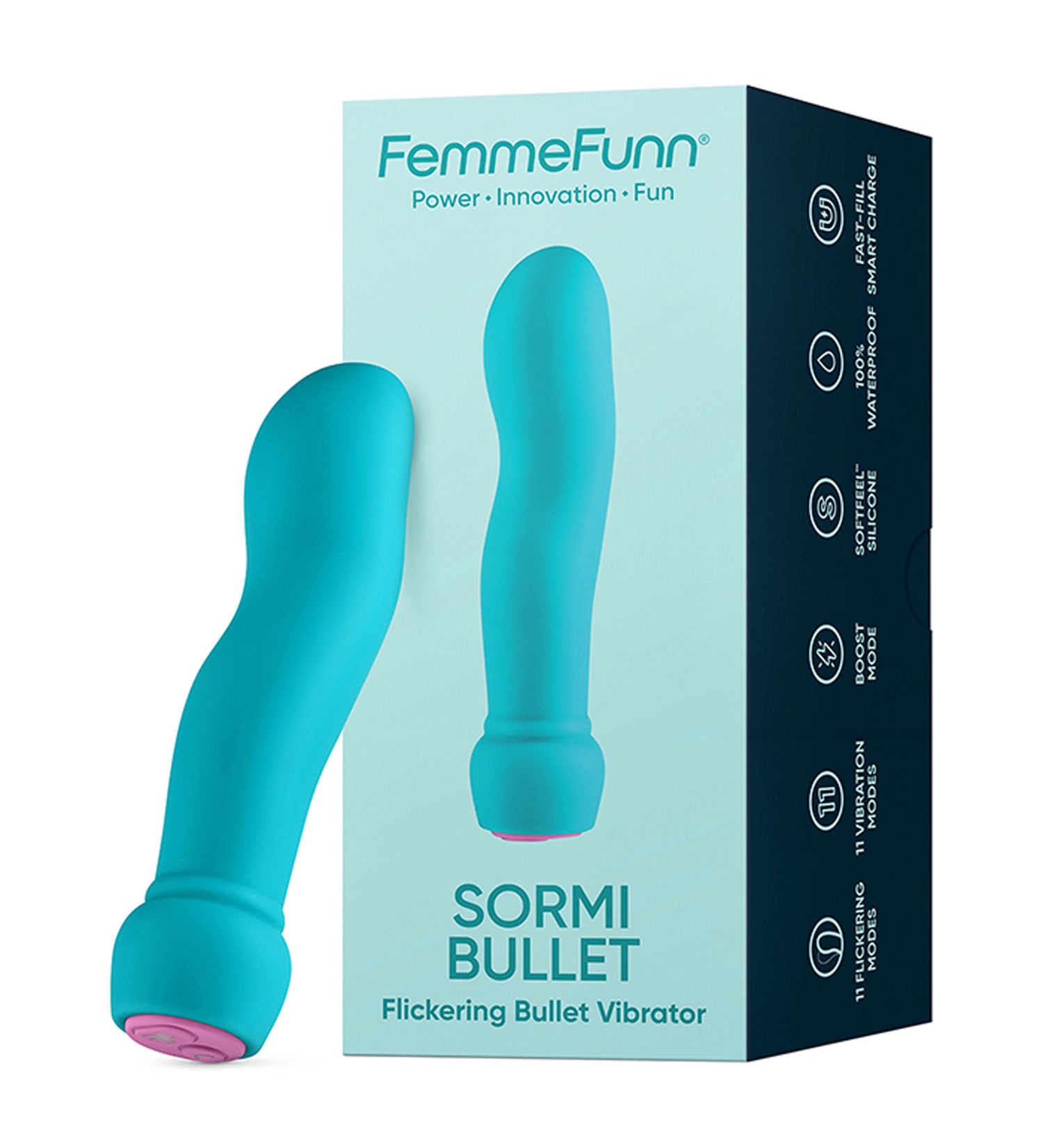 Sormi Bullet Flickering Bullet Vibrator -Turquoise | 810119283023 | Available at EroticWarehouse.com