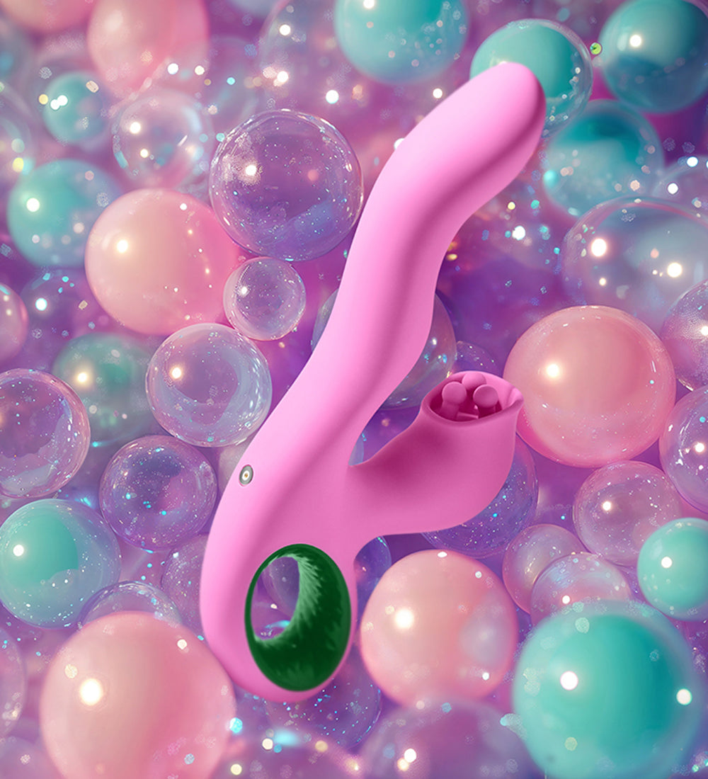 Pallina Triple-Action Rabbit Vibrator - Pink | 810119283160 | Available at EroticWarehouse.com