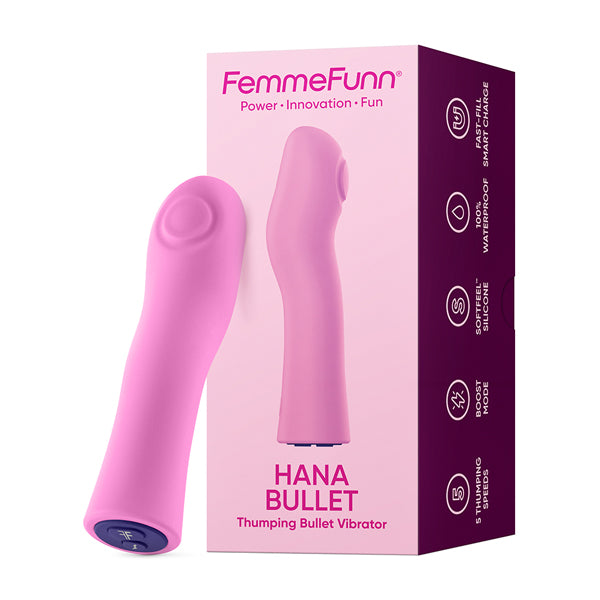 Hana Bullet Thumping Vibrator - Pink | 810119283177 | Available at EroticWarehouse.com