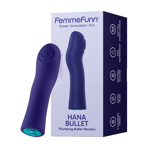 Hana Bullet Thumping Vibrator - Purple | 810119283191 | Available at EroticWarehouse.com