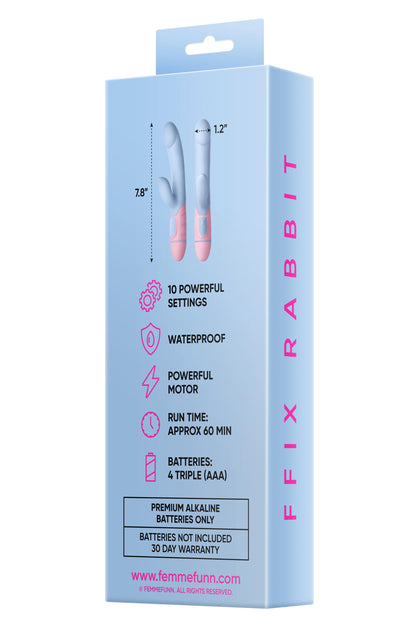 Ffix Rabbit - Light Blue | 663546903756 | Available at EroticWarehouse.com