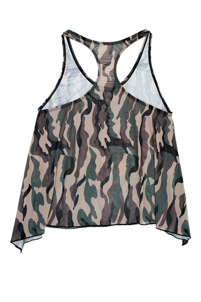 Savage Af Swing Top - Forest Camo - S/m | 811432027820 | Available at EroticWarehouse.com