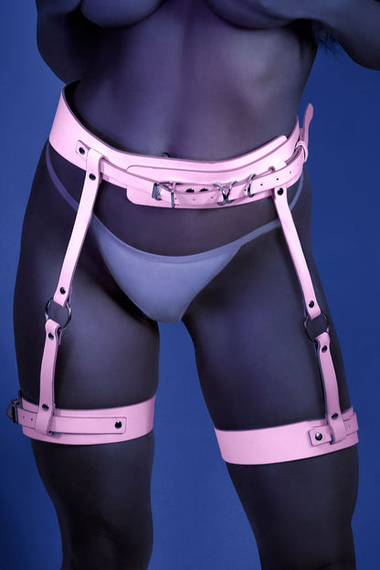 Leg Harness - One Size - Light Pink | 657447305382 | Available at EroticWarehouse.com