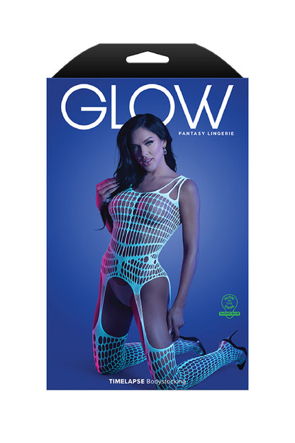 Timelapse Bodystocking - One Size - White/blue | 657447316982 | Available at EroticWarehouse.com