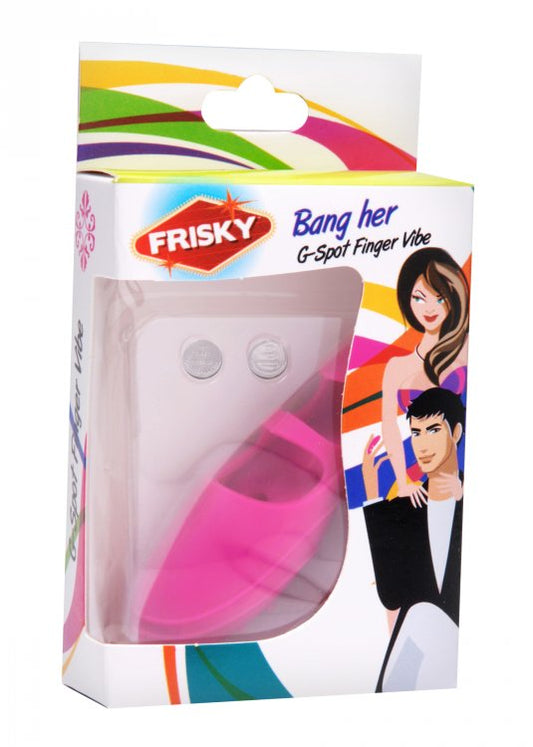 Bang Her Silicone G-Spot Finger Vibe Pink | 848518014511 | Available at EroticWarehouse.com