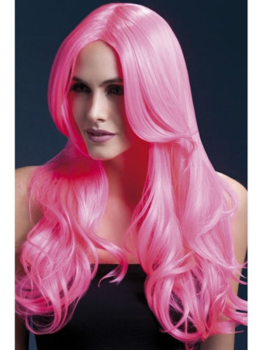Khloe Wig - Neon Pink | 5020570425459 | Available at EroticWarehouse.com
