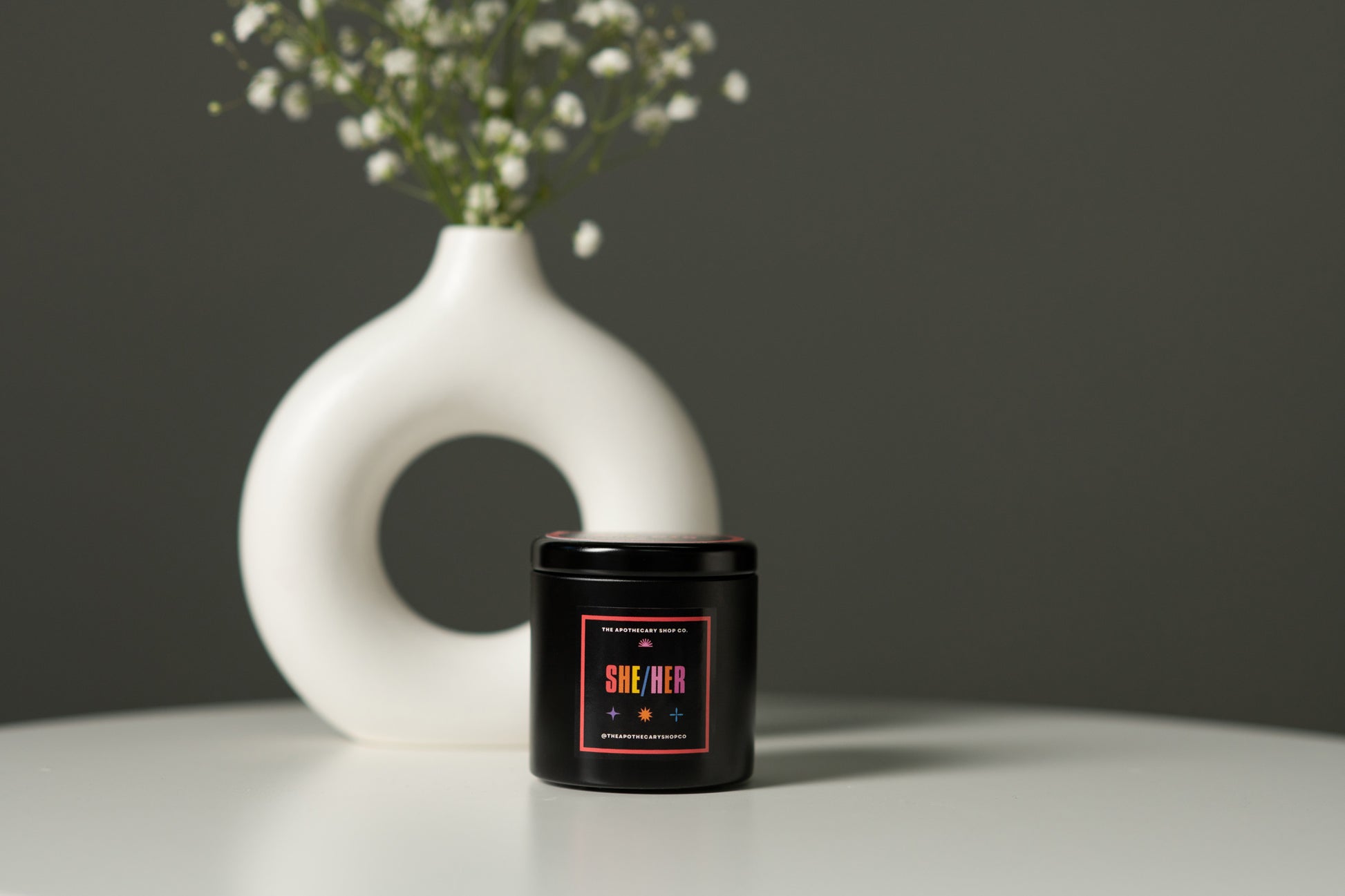 Gender Fluid Candle - She/her 4 Oz - Ocean Tide | 645457173565 | Available at EroticWarehouse.com