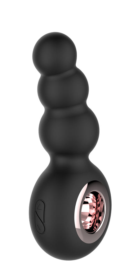 Gender Fluid Quiver Anal Ring Bead Vibe - Black | 812024034264 | Available at EroticWarehouse.com